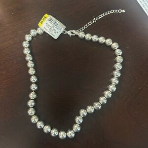 New silver bead chain